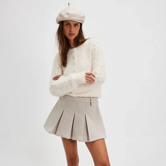 Free People Celeste Cardi Cardigan Sweater in Ivory - Picture 1 of 11